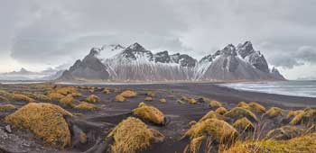 The black sand dunes of Stokksnes, Iceland